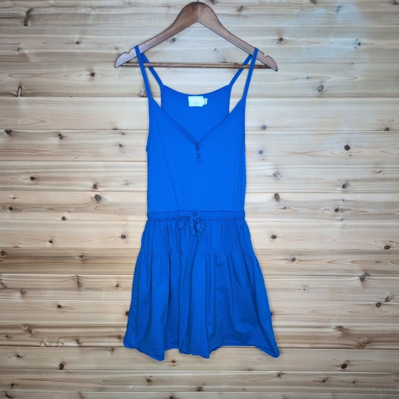 Nation LTD Dresses & Skirts - Nation LTD Royal‎ Blue Organic Pima Cotton Tiered Mini Dress 5267RB Medium